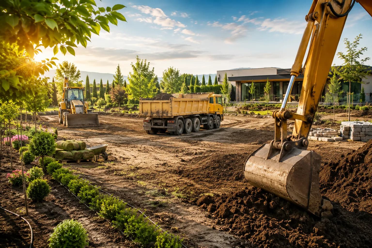 İznik'te villa ve hobi bahçesi çevre düzenleme çalışması
